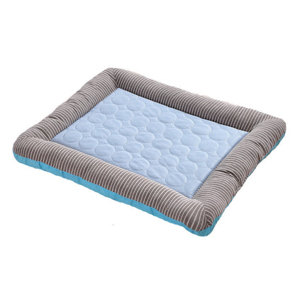 Pet Cooling Pad Bed – Soft, Breathable Ice Silk Mat for Dogs, Cats, Puppies & Kittens