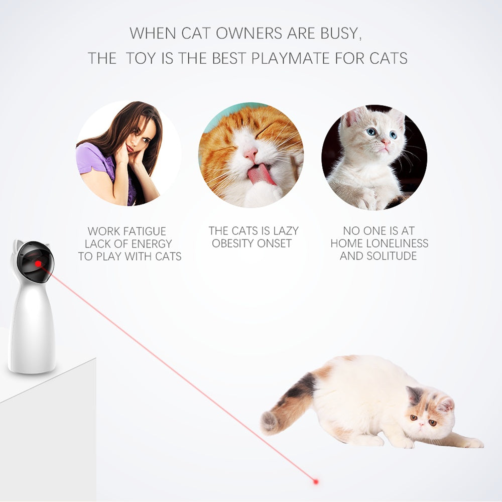 Creative LED Laser Toy – Automatic Smart Cat Exercise & Training Toy