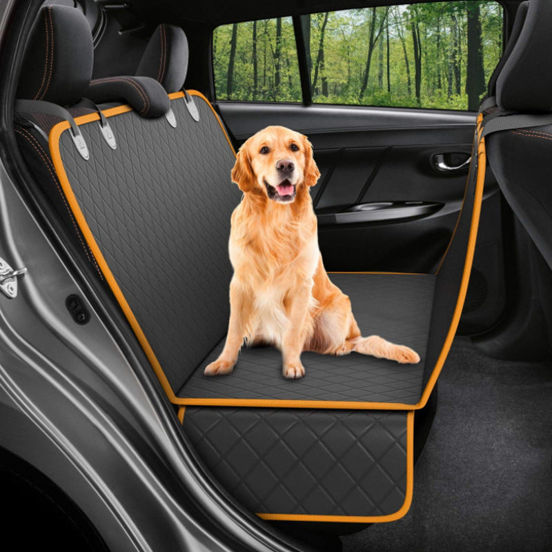 Dog Car Seat Cover & Pet Hammock – Mesh Safety Protector for Travel